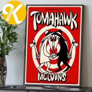 Tomahawk And Melvins San Francisco CA Event Poster At The Warfield Theatre In San Francisco CA On August 14 2026 Home Decor Poster Canvas