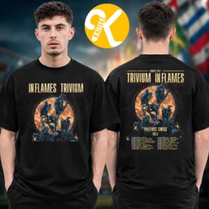 Trivium x In Flames EU Tour 2027 Tour Dates Two Sided Unisex T-Shirt