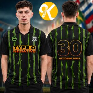 Type O Negative Merch October Rust 30th Anniversary Collection Vneck Jersey