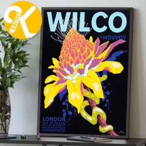 Wilco Band London UK Event Poster At Eventim Apollo Hammersmith In London UK On August 20 2026 Home Decor Poster Canvas