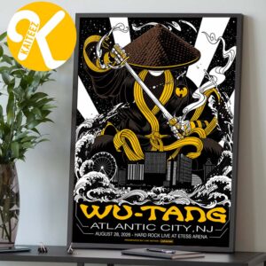 Wu Tang Clan At Hard Rock Live At Etess Arena In Atlantic City NJ On August 28 2026 Home Decor Poster Canvas