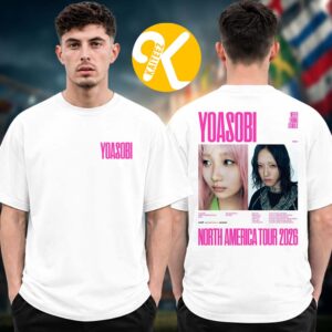 Yoasobi North America Tour 2026 Tour Dates Two Sided Unisex T-Shirt