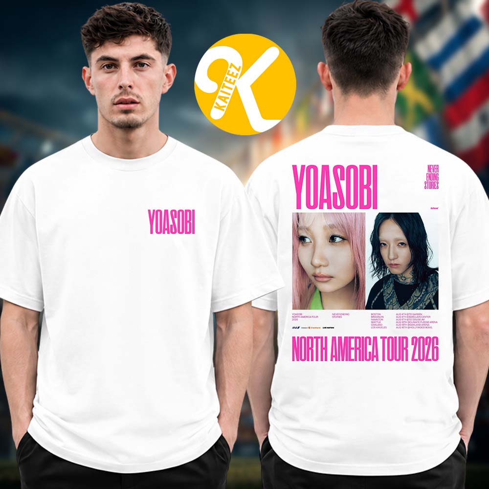 Yoasobi North America Tour 2026 Tour Dates Two Sided Unisex T-Shirt Yoasobi North America Tour 2026 Tour Dates Two Sided Unisex T-Shirt