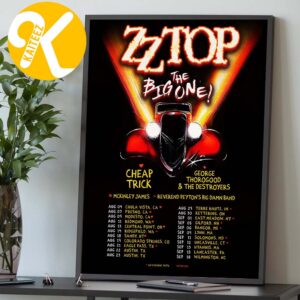 ZZ Top The Big On Tour 2026 North America Tour Dates Home Decor Poster Canvas