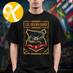 Zac Brown Band Pittsburgh PA Event Poster At PPG Paints Arena In Pittsburgh PA On August 13 2026 Unisex T-Shirt