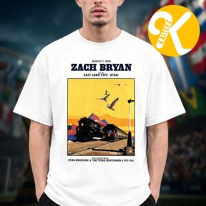 Zach Bryan Salt Lake City Utah Exclusive Event Poster Live In Salt Lake City Utah On August 7 2026 Unisex T-Shirt