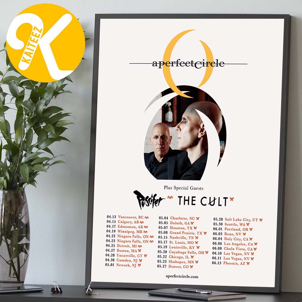 A Perfect Circle 2027 North American Tour With Puscifer And The Cult Tour Dates Home Decor Poster Canvas A Perfect Circle 2027 North American Tour With Puscifer And The Cult Tour Dates Home Decor Poster Canvas