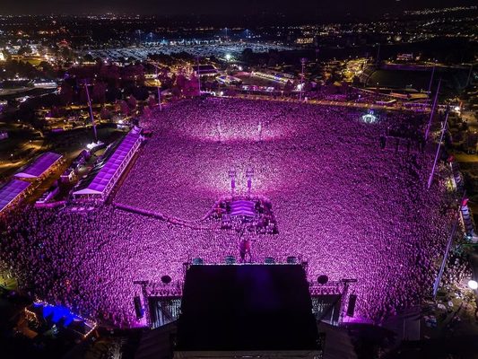 A sea of ​​people gathered at Olivia's music event on August 29th