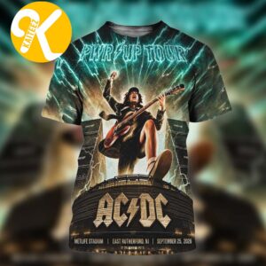 ACDC East Rutherford NJ Event Poster At Metlife Stadium In East Rutherford NJ On September 25 2026 All Over Print Shirt