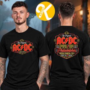 ACDC Philadelphia PA Event Tee At Lincoln Financial Field In Philadelphia PA On September 29 2026 Two Sided Unisex T-Shirt