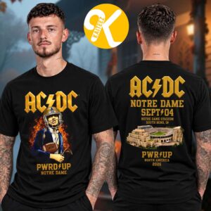 ACDC South Bend IN Event Tee At Notre Dame Stadium In South Bend IN On September 4 2026 Two Sided Unisex T-Shirt