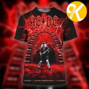ACDC St Louis MO Event Poster The Dome At America’s Center In St Louis MO On September 8 2026 All Over Print Shirt