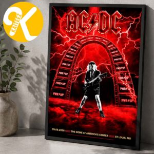 ACDC St Louis MO Event Poster The Dome At America’s Center In St Louis MO On September 8 2026 Home Decor Poster Cavas