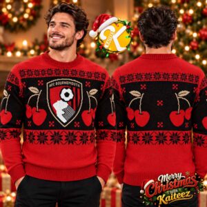 AFC Bournemouth Best Gift For Fans 2026 Christmas Jumper Ugly Sweater