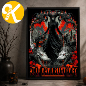 Acid Bath Morrison CO Event Poster At Red Rocks Amphitheater In Morrison CO On September 15 2026 Home Decor Poster Canvas