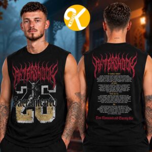 Aftershock Festival 2026 Merch In Sacramento CA On October 1-4 2026 After Party Line Up Two Sided Unisex Tank Top