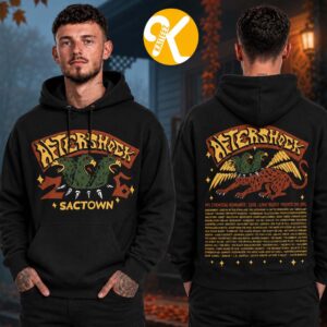 Aftershock Festival 2026 Merch In Sacramento CA On October 1-4 2026 Griffin Trio Line Up Two Sided Unisex Hoodie
