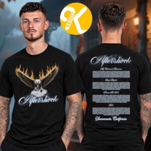 Aftershock Festival 2026 Merch In Sacramento CA On October 1-4 2026 Hot Wings Line Up Two Sided Unisex T-Shirt