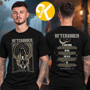 Aftershock Festival 2026 Merch In Sacramento CA On October 1-4 2026 Night Wish Line Up Two Sided Unisex T-Shirt