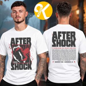 Aftershock Festival 2026 Merch In Sacramento CA On October 1-4 2026 Stinging Bite Line Up Two Sided Unisex T-Shirt