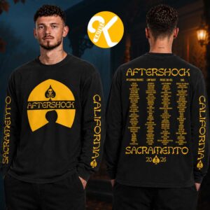 Aftershock Festival 2026 Merch In Sacramento CA On October 1-4 2026 Tang Line Up Two Sided Unisex Longsleeve Shirt