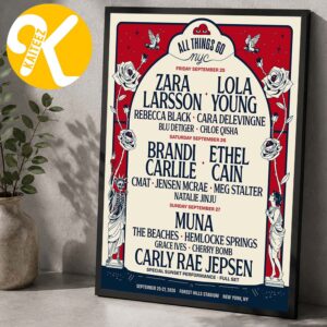 All Thing So Music Festival 2026 At Forest Hills Stadium In New York NY On September 25-27 2026 Line Up Home Decor Poster Canvas