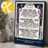 All Thing So Music Festival 2026 At Forest Hills Stadium In New York NY On September 25-27 2026 Line Up Home Decor Poster Canvas