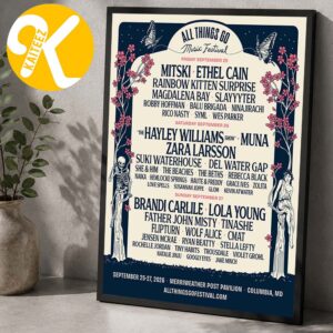 All Thing So Music Festival 2026 At Merriweather Post Pavilion In Columbia MD On September 25-27 2026 Line Up Home Decor Poster Canvas