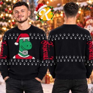 Arsenal Highbury Gunnersaurus Jumper Christmas Ugly Sweater