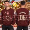 Arsenal Highbury Gunnersaurus Jumper Christmas Ugly Sweater Arsenal Highbury Gunnersaurus Jumper Christmas Ugly Sweater