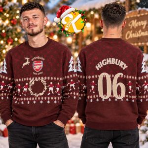 Arsenal Highbury Wonderland Jumper Christmas Ugly Sweater
