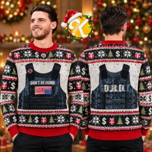 Asap Rocky Dont Be Dumb Bulletproof Ugly Christmas Sweater