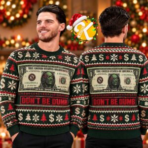 Asap Rocky Dont Be Dumb Dollar Bill Ugly Christmas Sweater