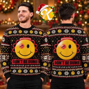 Asap Rocky Dont Be Dumb Smiley Ugly Christmas Sweater