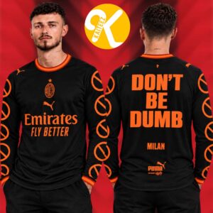 Asap Rocky x Puma x AC Milan Limited Edition Dont Be Dumb Longsleeve Jersey