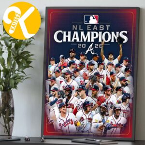 Atlanta Braves Are Your 2026 NL East Champions Home Decor Poster Canvas
