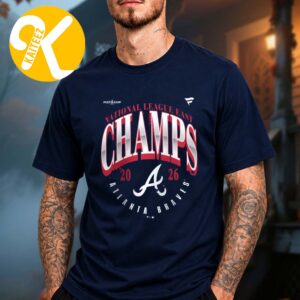 Atlanta Braves Merch 2026 NL East Division Champions Navy Unisex T-Shirt