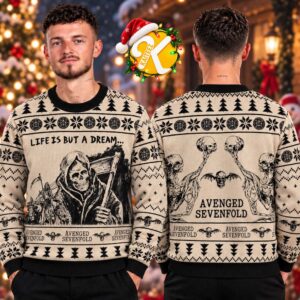 Avenged Sevenfold Life Is But A Dream Ugly Christmas Sweater