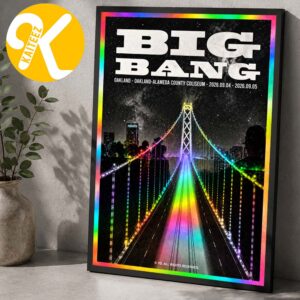 Bigbang Oakland CA Exclusive Event Poster At Oakland-Alameda County Coliseum In Oakland CA On September 4 5 2026 Home Decor Poster Canvas