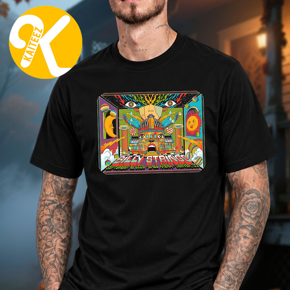 Billy Strings Denver CO Event Poster Night 1 At Ball Arena In Denver CO On September 18 2026 Art By Pedro Correa Unisex T-Shirt Billy Strings Denver CO Event Poster Night 1 At Ball Arena In Denver CO On September 18 2026 Art By Pedro Correa Unisex T-Shirt