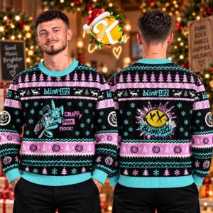 Blink 182 Crappy Punk Rock Ugly Christmas Sweater