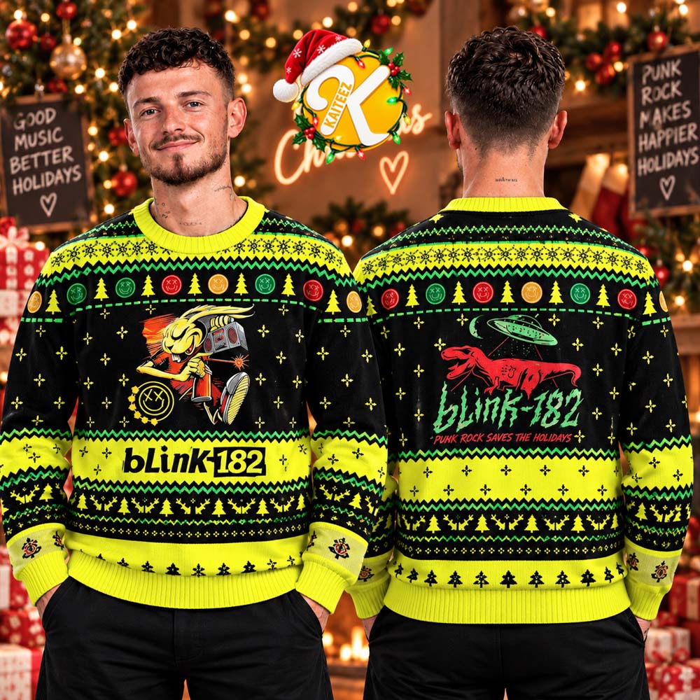 Blink 182 Enema Of The State Ugly Christmas Sweater Blink 182 Enema Of The State Ugly Christmas Sweater