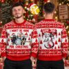 Blink 182 Ice Cream Design Custom Name Christmas Ugly Sweater