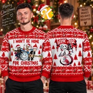 Blink 182 I Won’t Be Home For Christmas Ugly Sweater