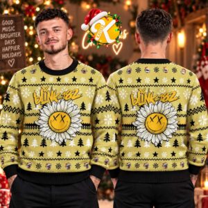 Blink 182 Sunflower Angels And Airways Ugly Sweater