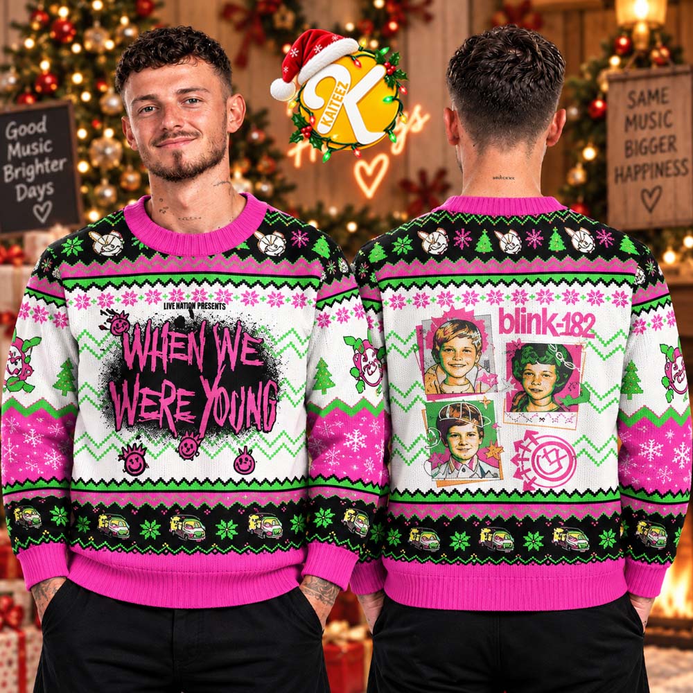 Blink 182 When We Were Young Ugly Christmas Sweater Blink 182 When We Were Young Ugly Christmas Sweater