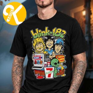 Blink 182 x PacMan x 7Eleven Comic Con Take It To Eleven Illustrated Unisex T-Shirt