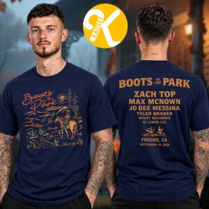 Boots In The Park Festival 2026 At The Woodward Park In Fresno CA On September 19 2026 Line Up Two Sided Unisex T-Shirt