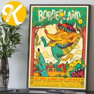 Borderland Festival 2026 Event Poster In East Aurora NY On September 18 20 2026 Line Up Home Decor Poster Canvas