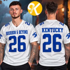 Bourbon And Beyond Festival 2026 Merch At Kentucky Expo Center In Louisville Kentucky On September 24-27 2026 Beyond 26 White Football Jersey